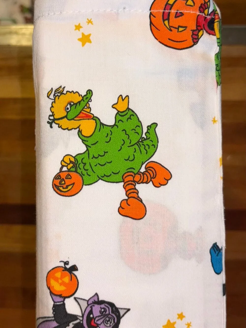 Sesame Street 100% Cotton Halloween Queen Size Sheet Set BERT ERNIE COOKIE